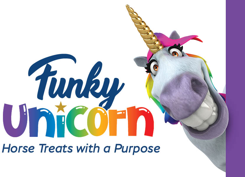 funky unicorn logo