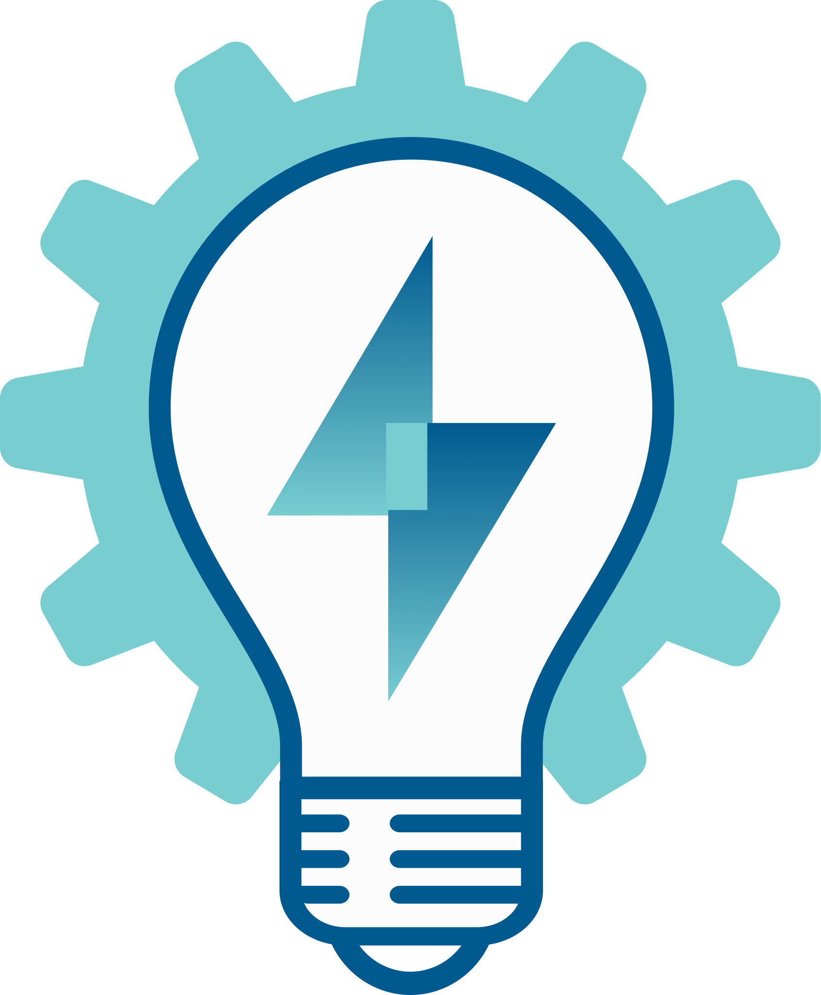 Lightbulb from power plant logo