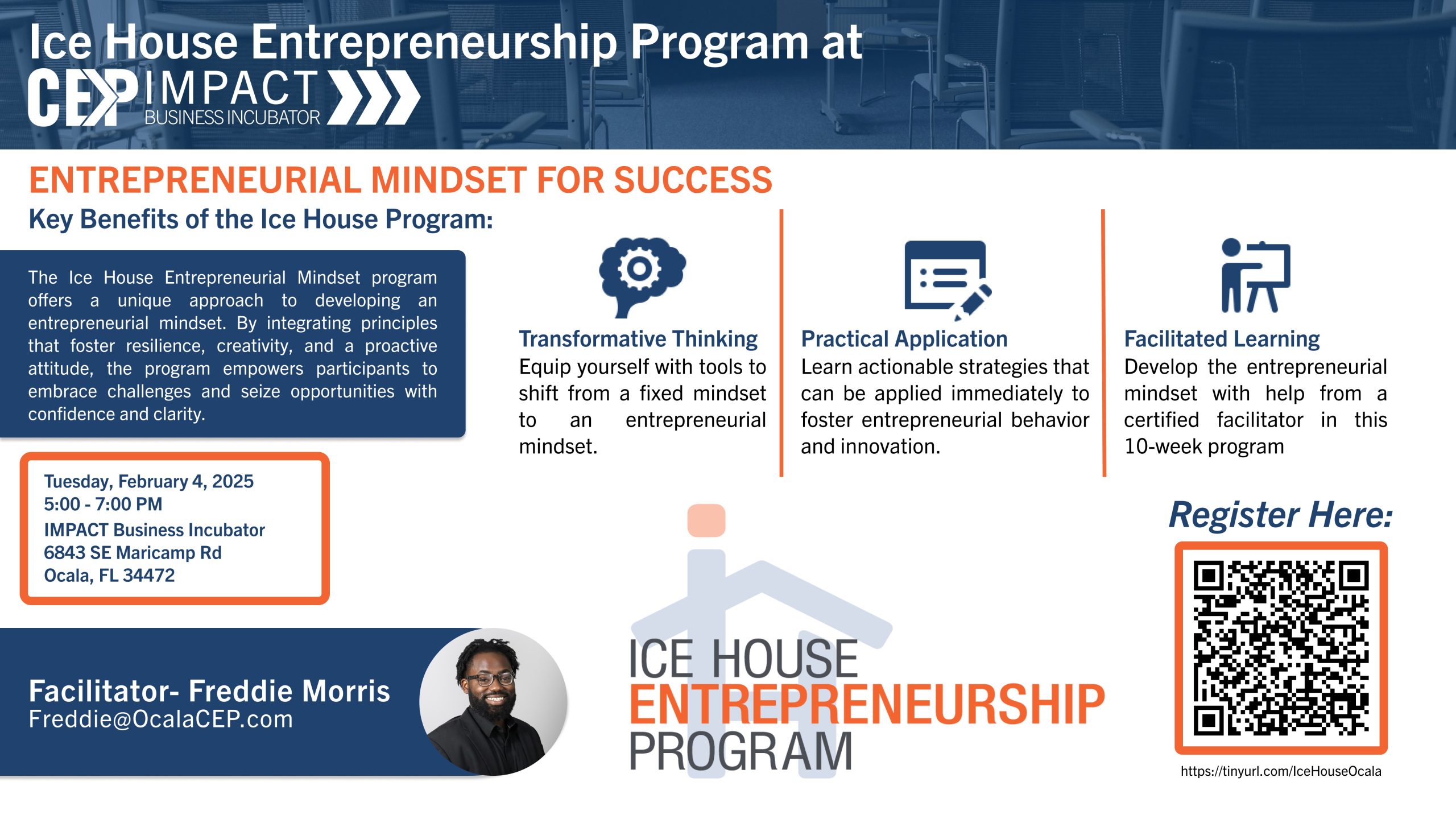 Ice House Entrepreneurship Program flyer