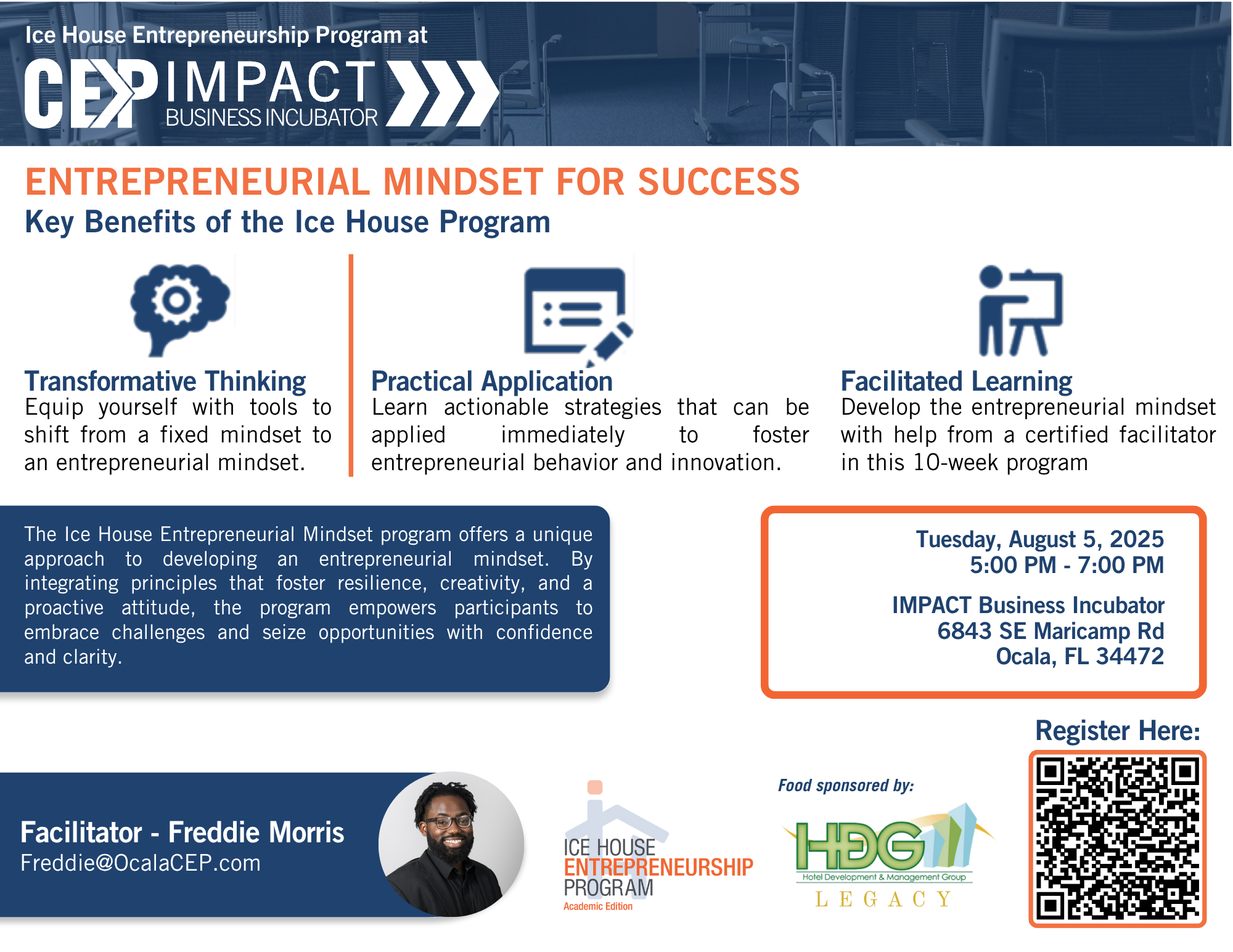 Ice House Entrepreneurship Program flyer